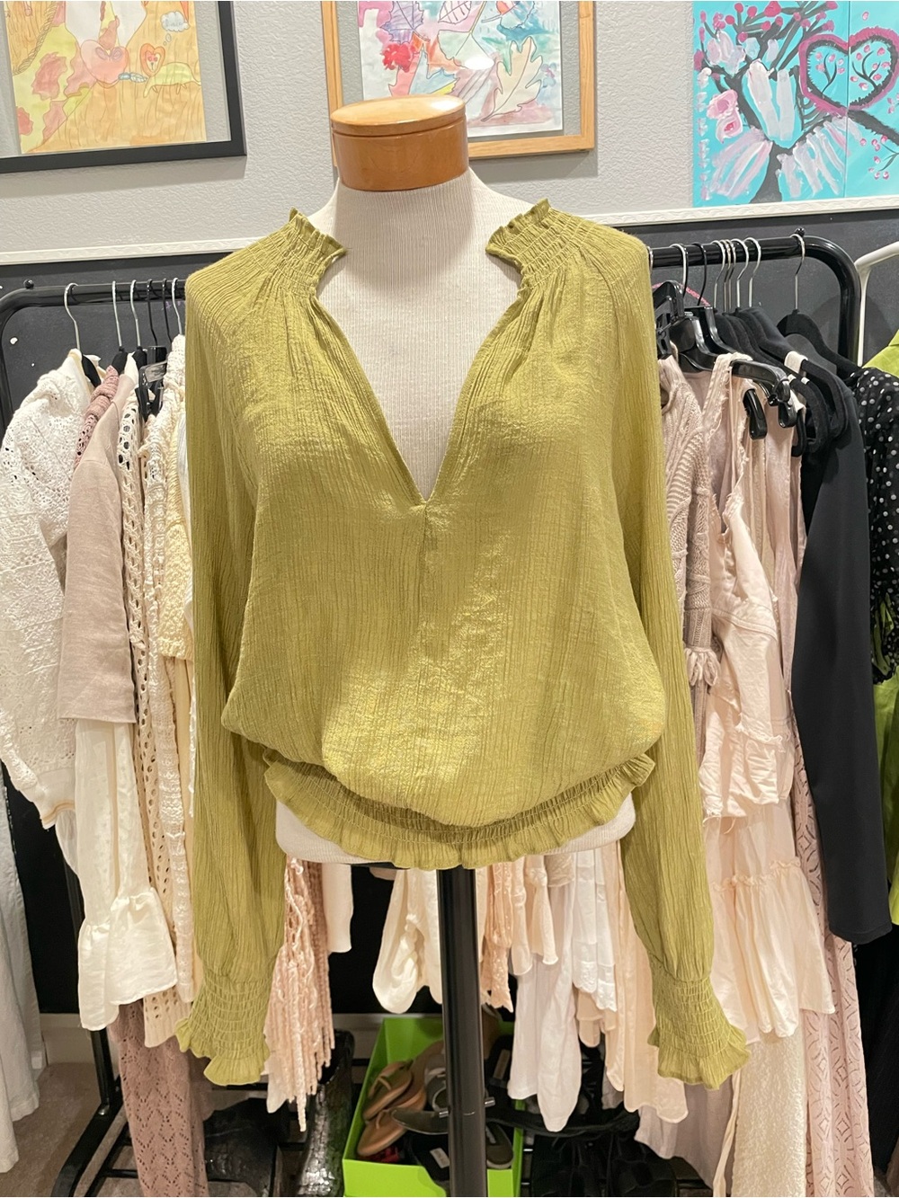 Wishlist apparel flowy top Size S